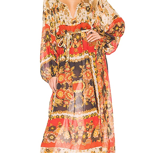 MES DEMOISELLES Matrioshka Printed Cotton-voile Midi Dress In Floral Combo Sz 0 - Picture 4 of 16